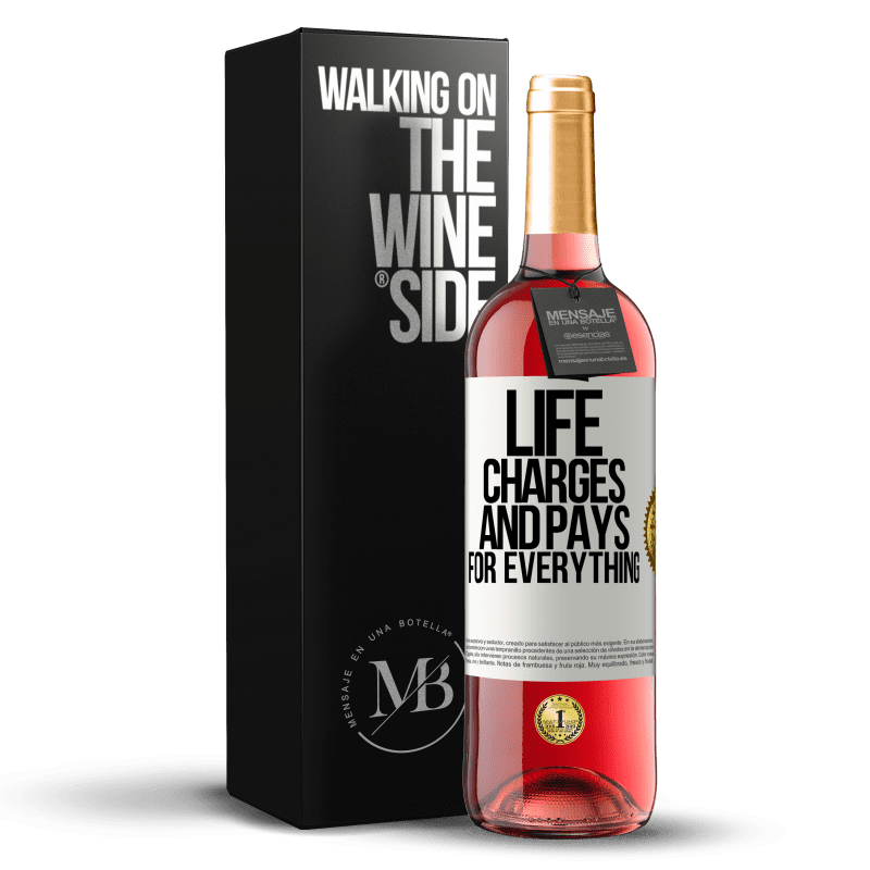 29,95 € Free Shipping | Rosé Wine ROSÉ Edition Life charges and pays for everything White Label. Customizable label Young wine Harvest 2024 Tempranillo