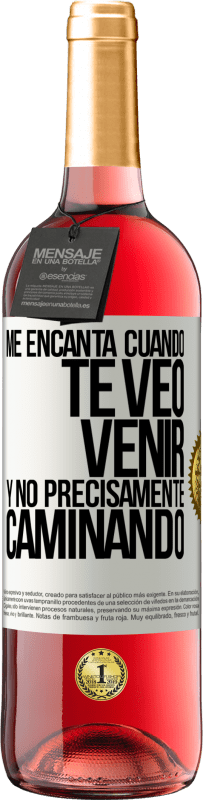 29,95 € Envío gratis | Vino Rosado Edición ROSÉ Me encanta cuando te veo venir y no precisamente caminando Etiqueta Blanca. Etiqueta personalizable Vino joven Cosecha 2025 Tempranillo