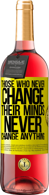 29,95 € Free Shipping | Rosé Wine ROSÉ Edition Those who never change their minds, never change anything Yellow Label. Customizable label Young wine Harvest 2022 Tempranillo