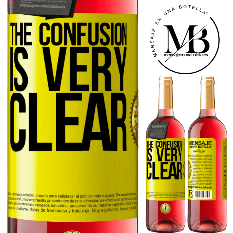24,95 € Free Shipping | Rosé Wine ROSÉ Edition The confusion is very clear Yellow Label. Customizable label Young wine Harvest 2021 Tempranillo