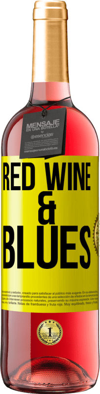 29,95 € 免费送货 | 桃红葡萄酒 ROSÉ版 Red wine & Blues 黄色标签. 可自定义的标签 青年酒 收成 2024 Tempranillo