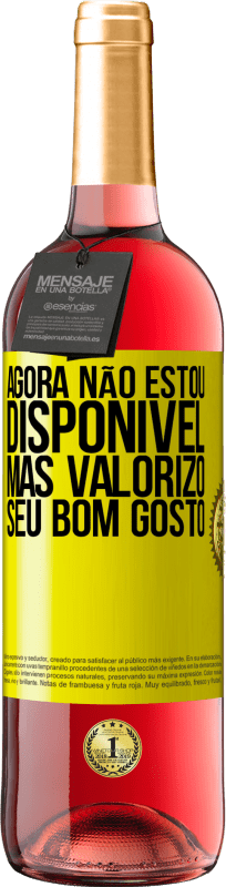 29,95 € | Vinho rosé Edição ROSÉ Agora não estou disponível, mas valorizo seu bom gosto Etiqueta Amarela. Etiqueta personalizável Vinho jovem Colheita 2025 Tempranillo