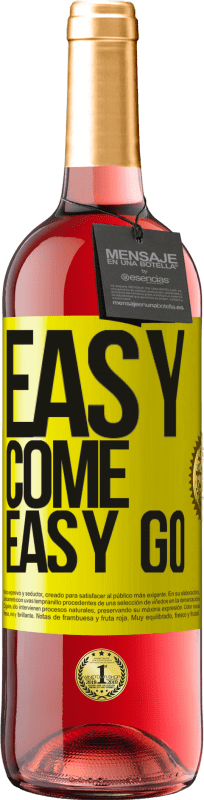 29,95 € | Roséwein ROSÉ Ausgabe Easy come, easy go Gelbes Etikett. Anpassbares Etikett Junger Wein Ernte 2024 Tempranillo