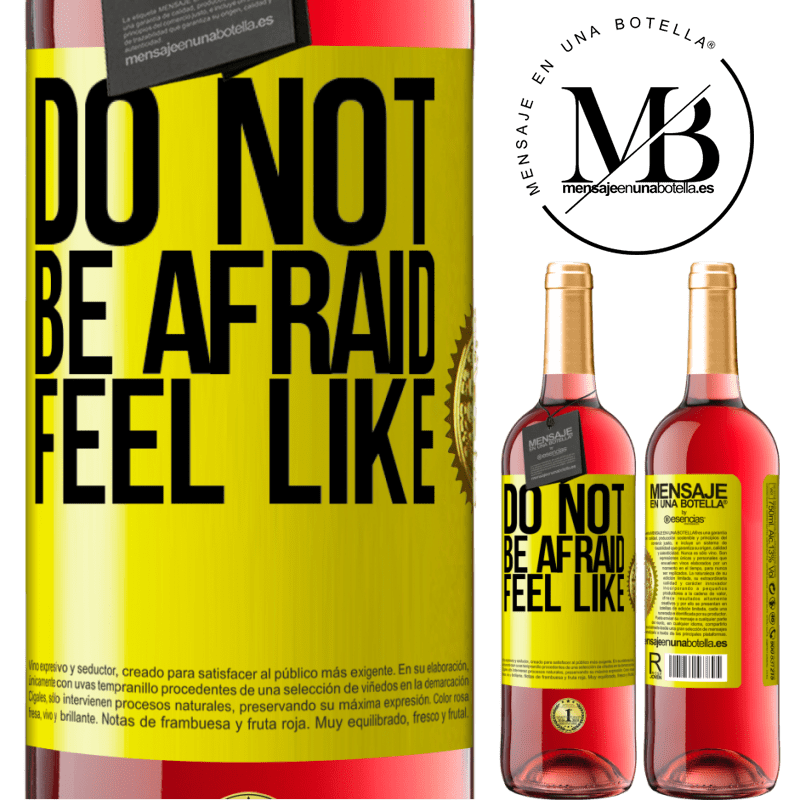 24,95 € Free Shipping | Rosé Wine ROSÉ Edition Do not be afraid. Feel like Yellow Label. Customizable label Young wine Harvest 2021 Tempranillo