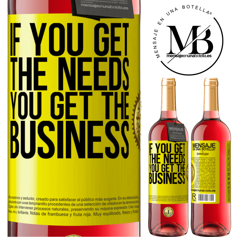 29,95 € Free Shipping | Rosé Wine ROSÉ Edition If you get the needs, you get the business Yellow Label. Customizable label Young wine Harvest 2021 Tempranillo