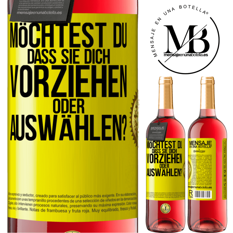 29,95 € Kostenloser Versand | Roséwein ROSÉ Ausgabe Möchtest du, dass sie dich vorziehen oder auswählen? Gelbes Etikett. Anpassbares Etikett Junger Wein Ernte 2024 Tempranillo