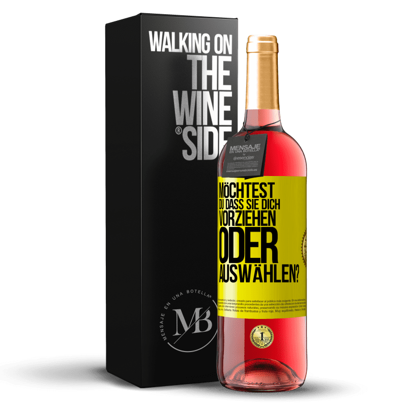 29,95 € Kostenloser Versand | Roséwein ROSÉ Ausgabe Möchtest du, dass sie dich vorziehen oder auswählen? Gelbes Etikett. Anpassbares Etikett Junger Wein Ernte 2024 Tempranillo