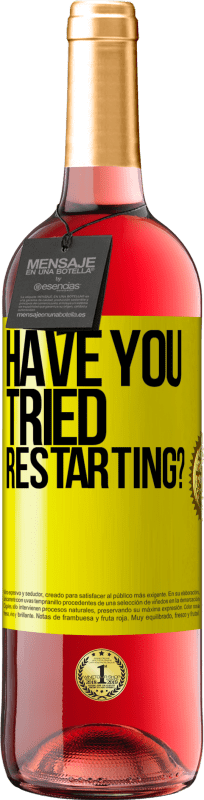29,95 € Free Shipping | Rosé Wine ROSÉ Edition have you tried restarting? Yellow Label. Customizable label Young wine Harvest 2022 Tempranillo