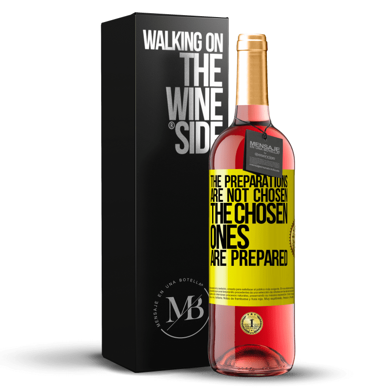 29,95 € Free Shipping | Rosé Wine ROSÉ Edition The preparations are not chosen, the chosen ones are prepared Yellow Label. Customizable label Young wine Harvest 2023 Tempranillo
