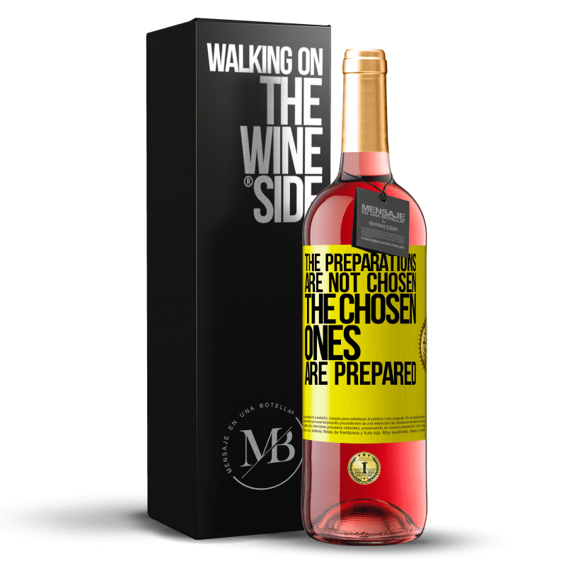 29,95 € Free Shipping | Rosé Wine ROSÉ Edition The preparations are not chosen, the chosen ones are prepared Yellow Label. Customizable label Young wine Harvest 2024 Tempranillo