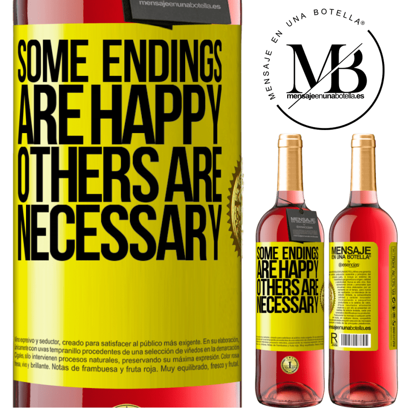 29,95 € Free Shipping | Rosé Wine ROSÉ Edition Some endings are happy. Others are necessary Yellow Label. Customizable label Young wine Harvest 2024 Tempranillo