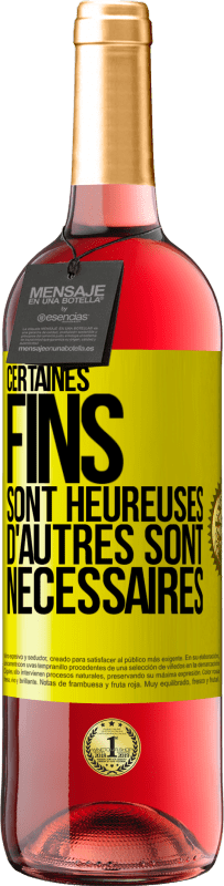 29,95 € | Vin rosé Édition ROSÉ Certaines fins sont heureuses. D'autres sont nécessaires Étiquette Jaune. Étiquette personnalisable Vin jeune Récolte 2024 Tempranillo