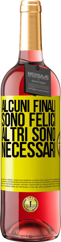 29,95 € | Vino rosato Edizione ROSÉ Alcuni finali sono felici. Altri sono necessari Etichetta Gialla. Etichetta personalizzabile Vino giovane Raccogliere 2025 Tempranillo