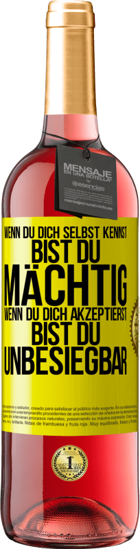 «Wenn du dich selbst kennst, bist du mächtig. Wenn du dich akzeptierst, bist du unbesiegbar» ROSÉ Ausgabe