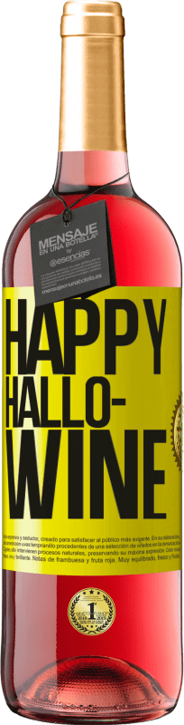 29,95 € Kostenloser Versand | Roséwein ROSÉ Ausgabe Happy Hallo-Wine Gelbes Etikett. Anpassbares Etikett Junger Wein Ernte 2023 Tempranillo