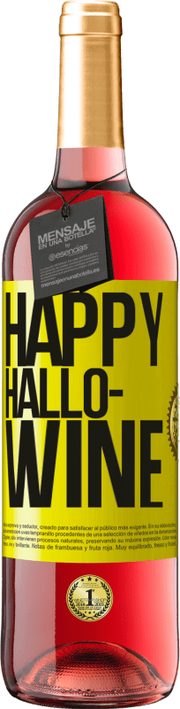 29,95 € | Roséwein ROSÉ Ausgabe Happy Hallo-Wine Gelbes Etikett. Anpassbares Etikett Junger Wein Ernte 2024 Tempranillo