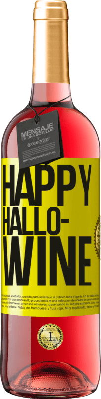 29,95 € Kostenloser Versand | Roséwein ROSÉ Ausgabe Happy Hallo-Wine Gelbes Etikett. Anpassbares Etikett Junger Wein Ernte 2025 Tempranillo