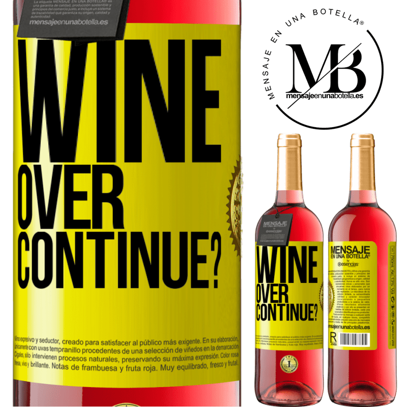 24,95 € Free Shipping | Rosé Wine ROSÉ Edition Wine over. Continue? Yellow Label. Customizable label Young wine Harvest 2021 Tempranillo