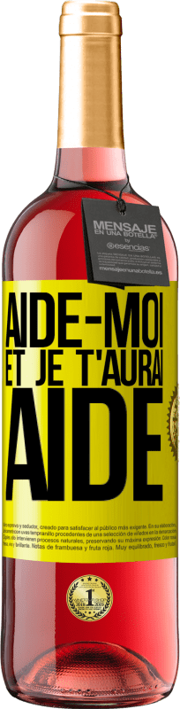 29,95 € Envoi gratuit | Vin rosé Édition ROSÉ Aide-moi et je t'aurai aidé Étiquette Jaune. Étiquette personnalisable Vin jeune Récolte 2024 Tempranillo