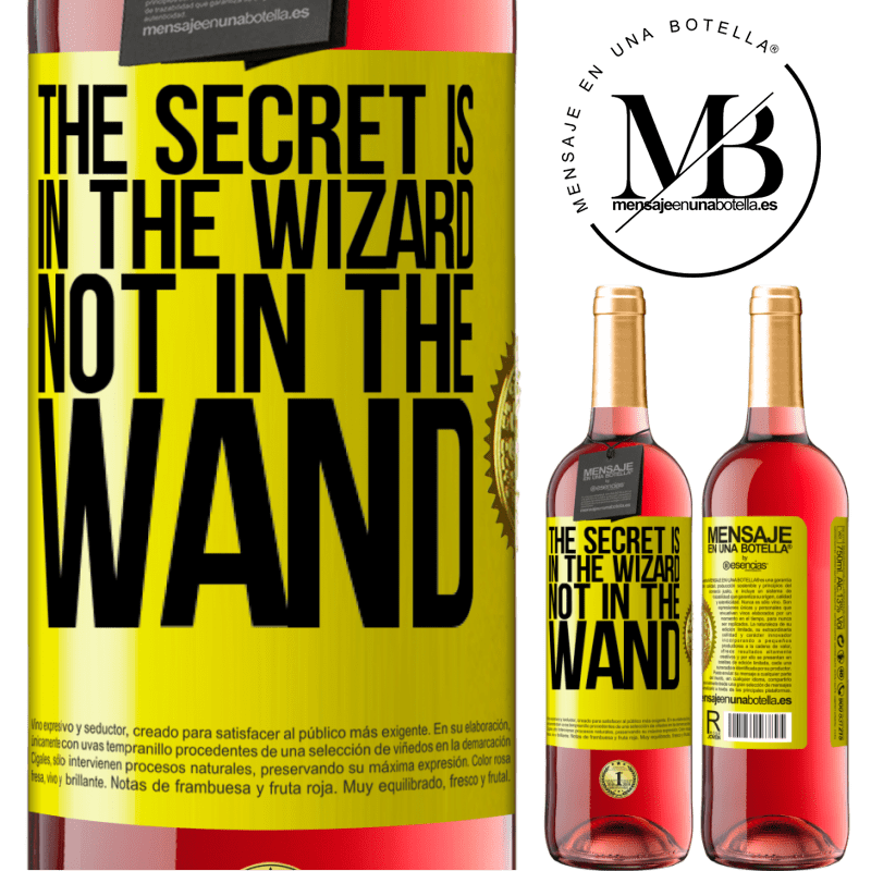 29,95 € Free Shipping | Rosé Wine ROSÉ Edition The secret is in the wizard, not in the wand Yellow Label. Customizable label Young wine Harvest 2021 Tempranillo
