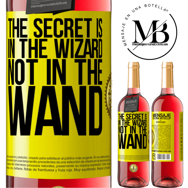 29,95 € Free Shipping | Rosé Wine ROSÉ Edition The secret is in the wizard, not in the wand Yellow Label. Customizable label Young wine Harvest 2024 Tempranillo