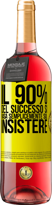 «Il 90% del successo si basa semplicemente sul insistere» Edizione ROSÉ