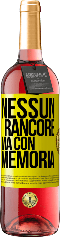 29,95 € | Vino rosato Edizione ROSÉ Nessun rancore, ma con memoria Etichetta Gialla. Etichetta personalizzabile Vino giovane Raccogliere 2025 Tempranillo