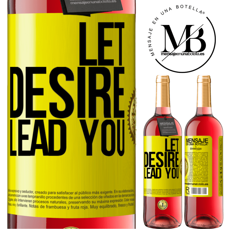 29,95 € Free Shipping | Rosé Wine ROSÉ Edition Let desire lead you Yellow Label. Customizable label Young wine Harvest 2024 Tempranillo