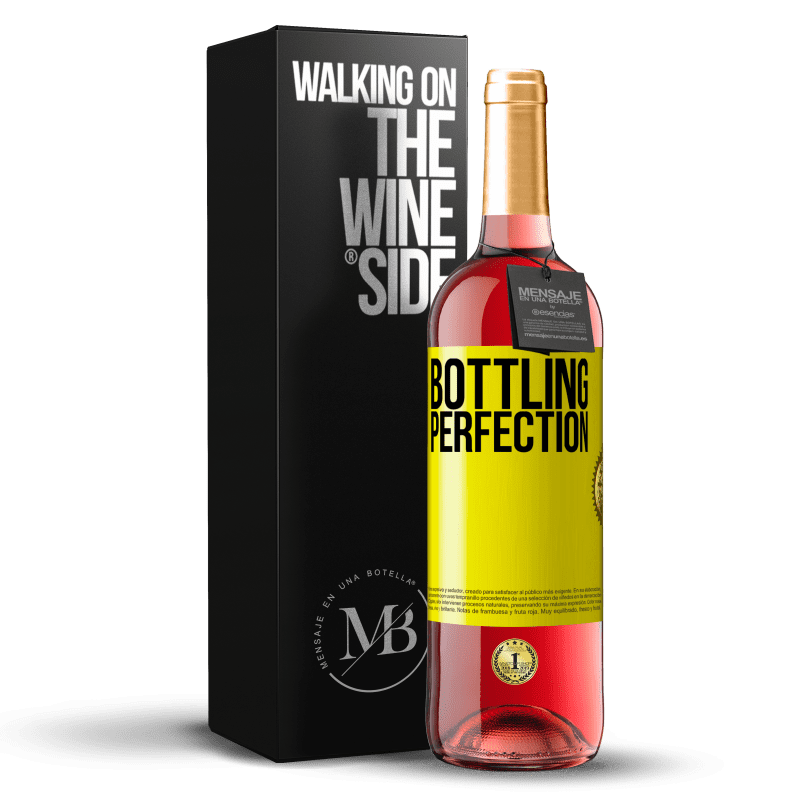 29,95 € Free Shipping | Rosé Wine ROSÉ Edition Bottling perfection Yellow Label. Customizable label Young wine Harvest 2024 Tempranillo