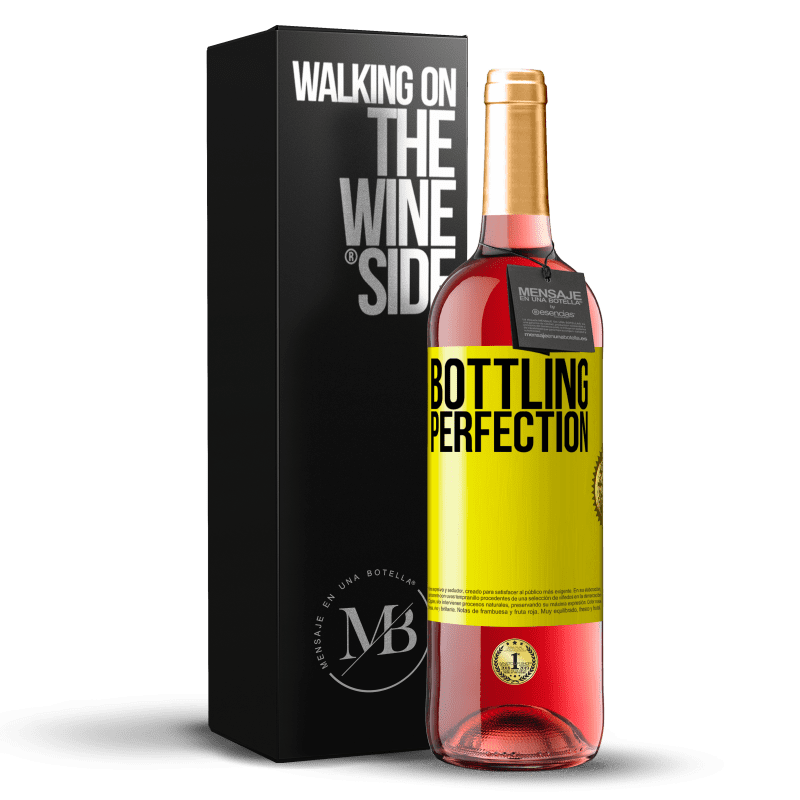 29,95 € Бесплатная доставка | Розовое вино Издание ROSÉ Bottling perfection Желтая этикетка. Настраиваемая этикетка Молодое вино Урожай 2023 Tempranillo