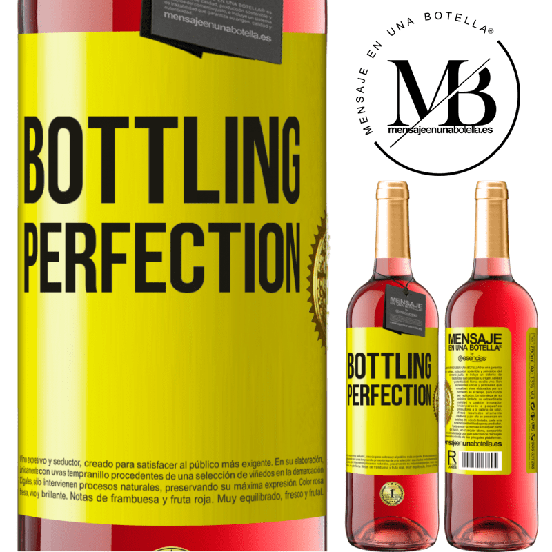 29,95 € Envío gratis | Vino Rosado Edición ROSÉ Bottling perfection Etiqueta Amarilla. Etiqueta personalizable Vino joven Cosecha 2025 Tempranillo