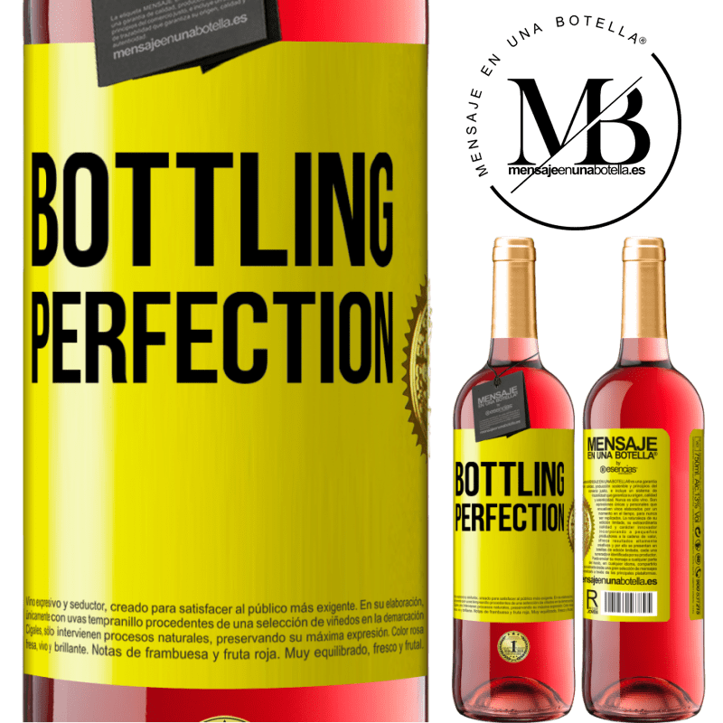 29,95 € Envio grátis | Vinho rosé Edição ROSÉ Bottling perfection Etiqueta Amarela. Etiqueta personalizável Vinho jovem Colheita 2025 Tempranillo