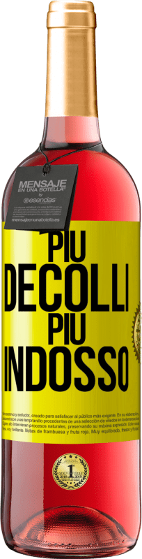 29,95 € Spedizione Gratuita | Vino rosato Edizione ROSÉ Più decolli, più indosso Etichetta Gialla. Etichetta personalizzabile Vino giovane Raccogliere 2025 Tempranillo