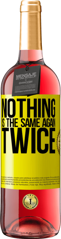 Free Shipping | Rosé Wine ROSÉ Edition Nothing is the same again twice Yellow Label. Customizable label Young wine Harvest 2023 Tempranillo