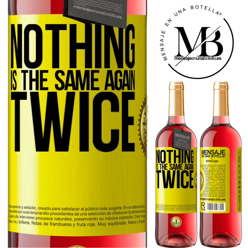 24,95 € Free Shipping | Rosé Wine ROSÉ Edition Nothing is the same again twice Yellow Label. Customizable label Young wine Harvest 2021 Tempranillo