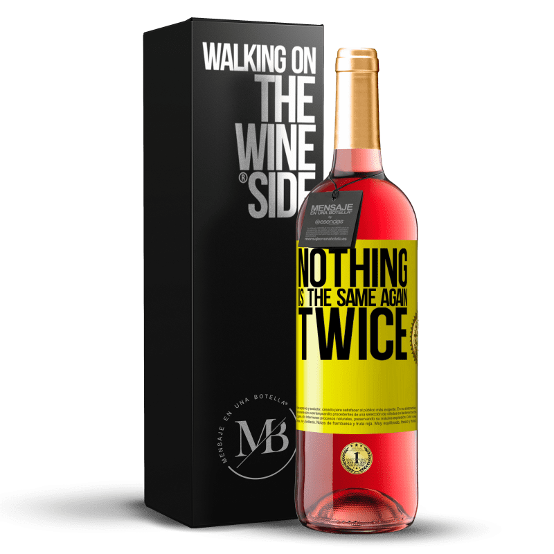 29,95 € Free Shipping | Rosé Wine ROSÉ Edition Nothing is the same again twice Yellow Label. Customizable label Young wine Harvest 2023 Tempranillo