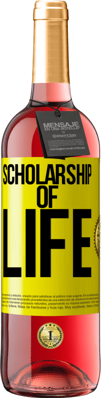 29,95 € | Rosé Wine ROSÉ Edition Scholarship of life Yellow Label. Customizable label Young wine Harvest 2023 Tempranillo