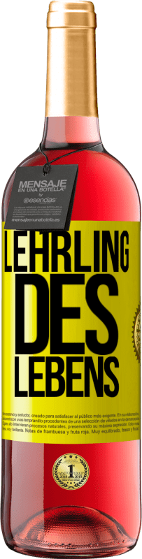 29,95 € | Roséwein ROSÉ Ausgabe Lehrling des Lebens Gelbes Etikett. Anpassbares Etikett Junger Wein Ernte 2023 Tempranillo