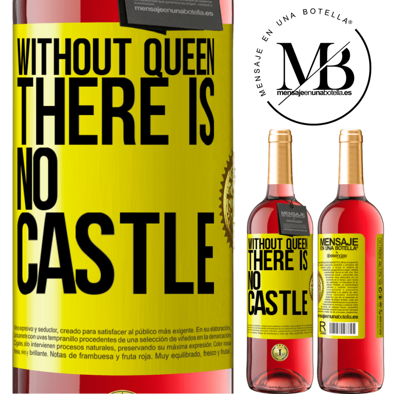 29,95 € Free Shipping | Rosé Wine ROSÉ Edition Without queen, there is no castle Yellow Label. Customizable label Young wine Harvest 2024 Tempranillo