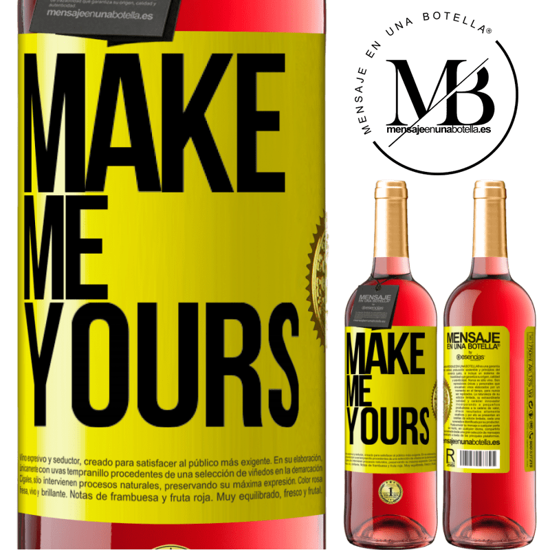 24,95 € Free Shipping | Rosé Wine ROSÉ Edition Make me yours Yellow Label. Customizable label Young wine Harvest 2021 Tempranillo