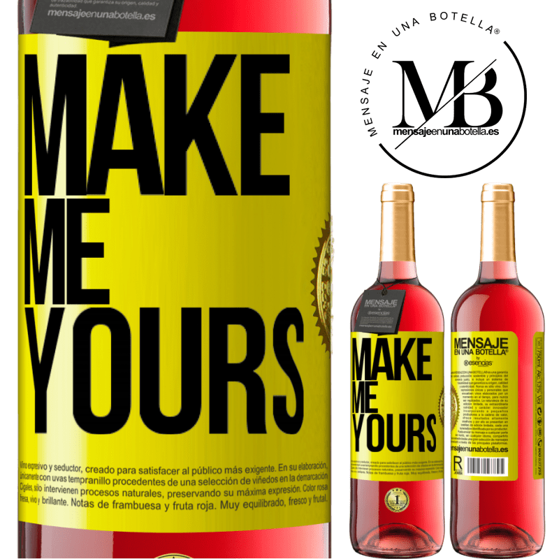 29,95 € Free Shipping | Rosé Wine ROSÉ Edition Make me yours Yellow Label. Customizable label Young wine Harvest 2024 Tempranillo