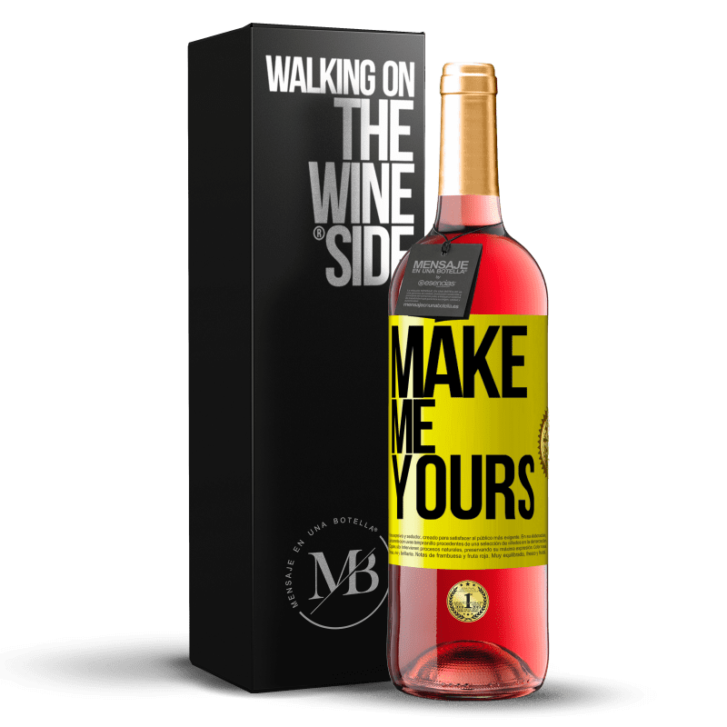 29,95 € Free Shipping | Rosé Wine ROSÉ Edition Make me yours Yellow Label. Customizable label Young wine Harvest 2022 Tempranillo