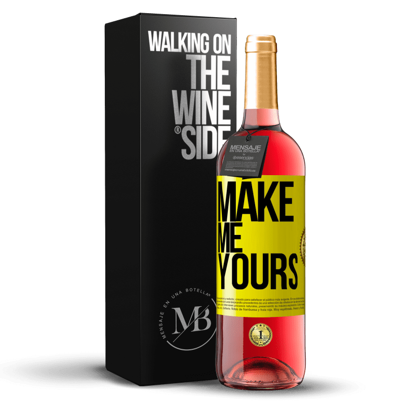 29,95 € Free Shipping | Rosé Wine ROSÉ Edition Make me yours Yellow Label. Customizable label Young wine Harvest 2024 Tempranillo