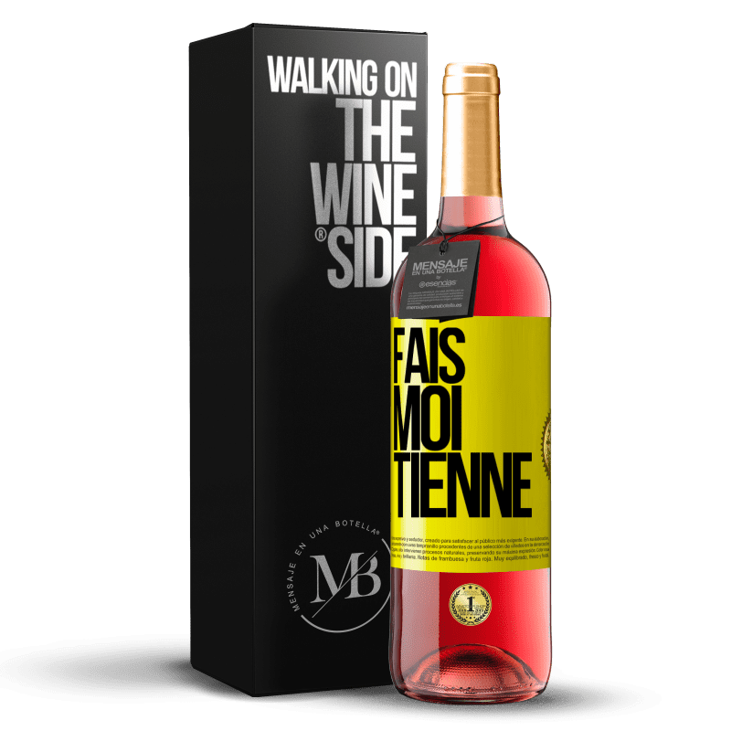 29,95 € Envoi gratuit | Vin rosé Édition ROSÉ Fais-moi tienne Étiquette Jaune. Étiquette personnalisable Vin jeune Récolte 2024 Tempranillo