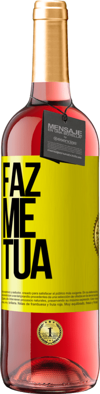 29,95 € | Vinho rosé Edição ROSÉ Faz me tua Etiqueta Amarela. Etiqueta personalizável Vinho jovem Colheita 2023 Tempranillo