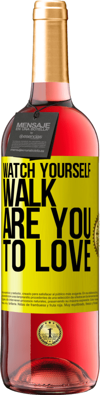 29,95 € | Rosé Wine ROSÉ Edition Watch yourself walk. Are you to love Yellow Label. Customizable label Young wine Harvest 2023 Tempranillo