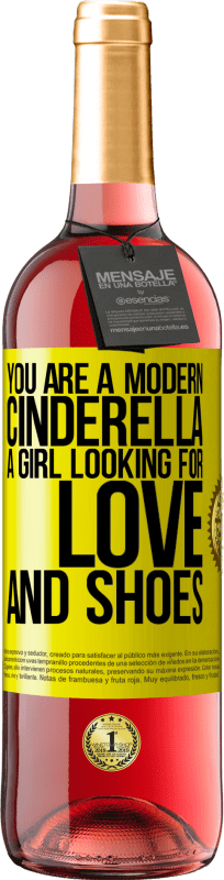 29,95 € Free Shipping | Rosé Wine ROSÉ Edition You are a modern cinderella, a girl looking for love and shoes Yellow Label. Customizable label Young wine Harvest 2023 Tempranillo