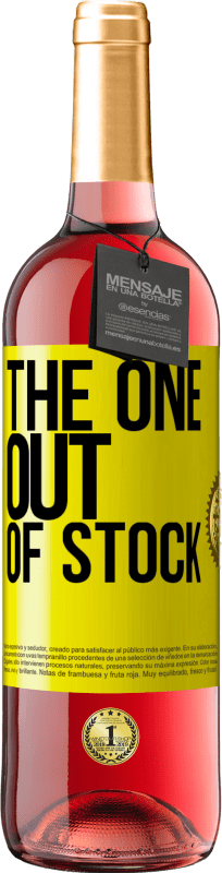 29,95 € | 桃红葡萄酒 ROSÉ版 The one out of stock 黄色标签. 可自定义的标签 青年酒 收成 2023 Tempranillo