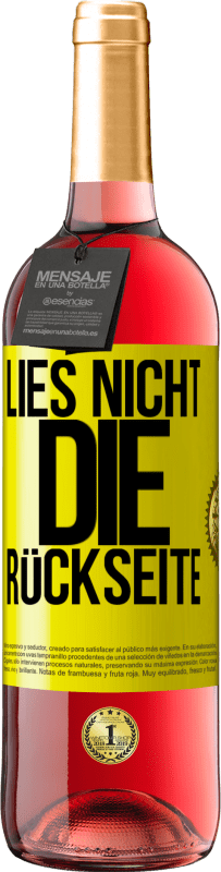 29,95 € | Roséwein ROSÉ Ausgabe Lies nicht die Rückseite Gelbes Etikett. Anpassbares Etikett Junger Wein Ernte 2025 Tempranillo