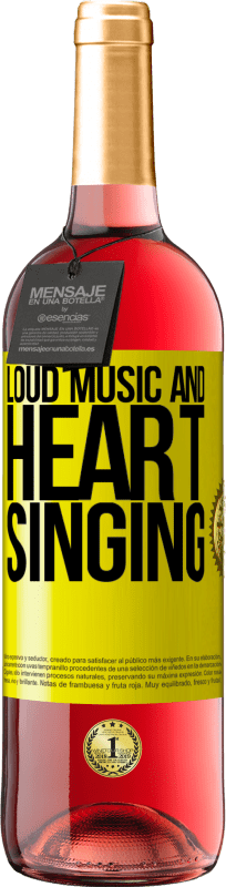 29,95 € | Rosé Wine ROSÉ Edition The loud music and the heart singing Yellow Label. Customizable label Young wine Harvest 2023 Tempranillo